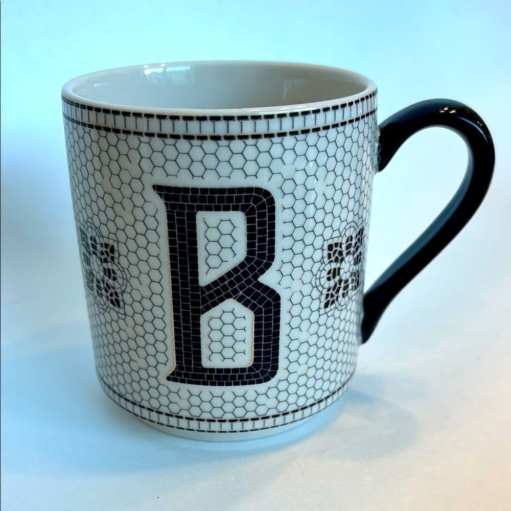 Anthropologie Margot Monogram Initial B Coffee Tea Mug